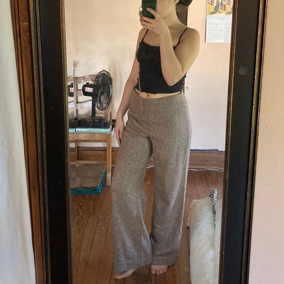 *Sold* Herringbone tweed slacks - Picture 3 of 6